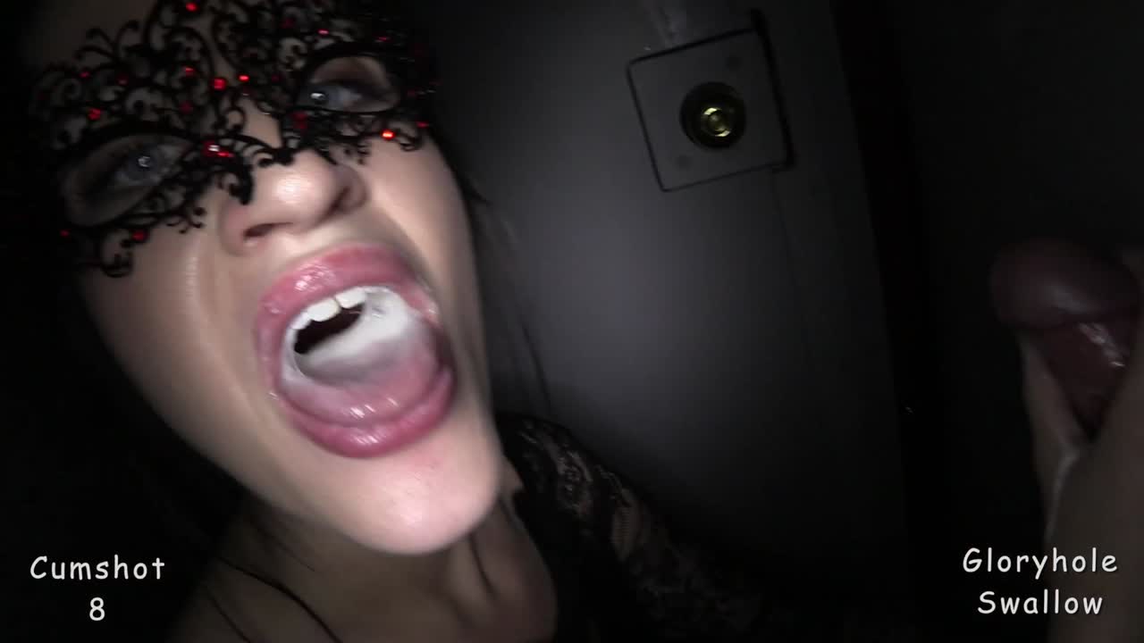 Gloryhole Swallow - Christina Took Some Big Loads And Got Them All Down Like A Good Goo Gobbler 1st Visit Porn Video